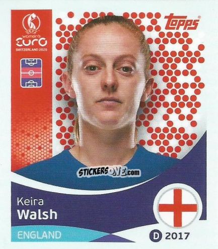 Figurina Keira Walsh - Uefa Women'S Euro 2025 n. 262 - Topps