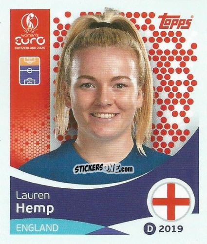 Figurina Lauren Hemp - Uefa Women'S Euro 2025 n. 267 - Topps