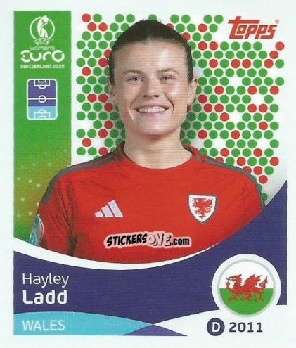 Sticker Hayley Ladd - Uefa Women'S Euro 2025 n. 276 - Topps