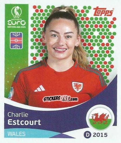 Sticker Charlie Estcourt - Uefa Women'S Euro 2025 n. 280 - Topps