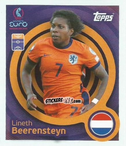 Sticker Lineth Beerensteyn - Uefa Women'S Euro 2025 n. 285 - Topps