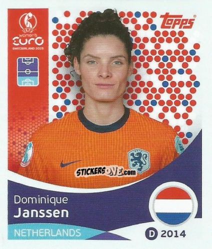 Figurina Dominique Janssen - Uefa Women'S Euro 2025 n. 289 - Topps
