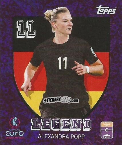 Sticker Alexandra Popp - Uefa Women'S Euro 2025 n. 301 - Topps