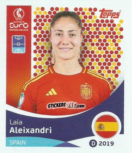 Sticker Laia Aleixandri - Uefa Women'S Euro 2025 n. 97 - Topps