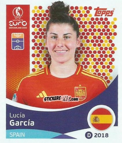 Sticker Lucia Garcia - Uefa Women'S Euro 2025 n. 108 - Topps