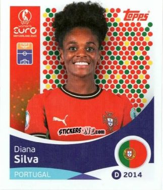 Sticker Diana Silva - Uefa Women'S Euro 2025 n. 122 - Topps