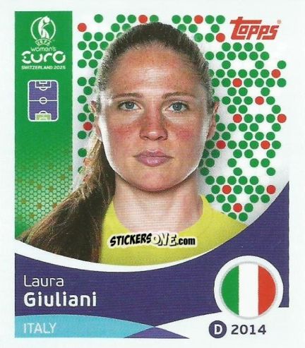 Sticker Laura Giuliani - Uefa Women'S Euro 2025 n. 143 - Topps