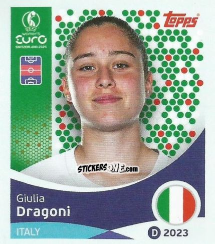 Cromo Giulia Dragoni - Uefa Women'S Euro 2025 n. 150 - Topps