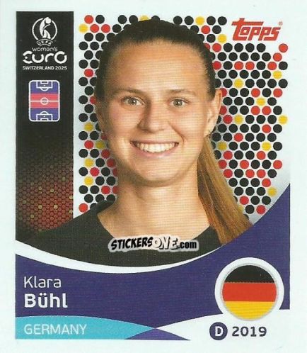 Cromo Klara Bühl - Uefa Women'S Euro 2025 n. 182 - Topps