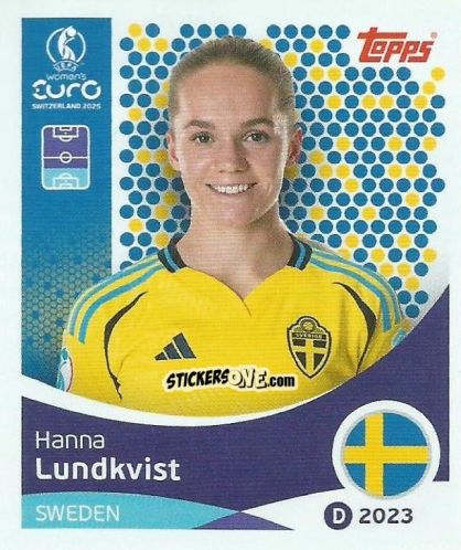 Sticker Hanna Lundkvist - Uefa Women'S Euro 2025 n. 228 - Topps