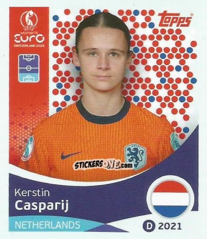 Cromo Kerstin Casparij - Uefa Women'S Euro 2025 n. 288 - Topps