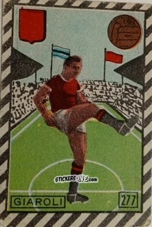 Figurina Gino Giaroli - Tuttocalcio Campionato 1948-1949 Serie B n. 277 - CICOGNA
