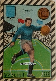 Sticker Paolini - Tuttocalcio Campionato 1948-1949 Serie B n. 333 - CICOGNA
