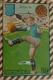 Sticker Gualtieri - Tuttocalcio Campionato 1948-1949 Serie B n. 334 - CICOGNA
