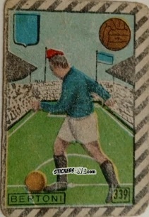 Sticker Bertoni - Tuttocalcio Campionato 1948-1949 Serie B n. 339 - CICOGNA
