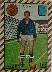 Sticker Pedroni - Tuttocalcio Campionato 1948-1949 Serie B n. 356 - CICOGNA
