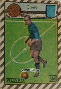 Sticker Ruaro - Tuttocalcio Campionato 1948-1949 Serie B n. 363 - CICOGNA
