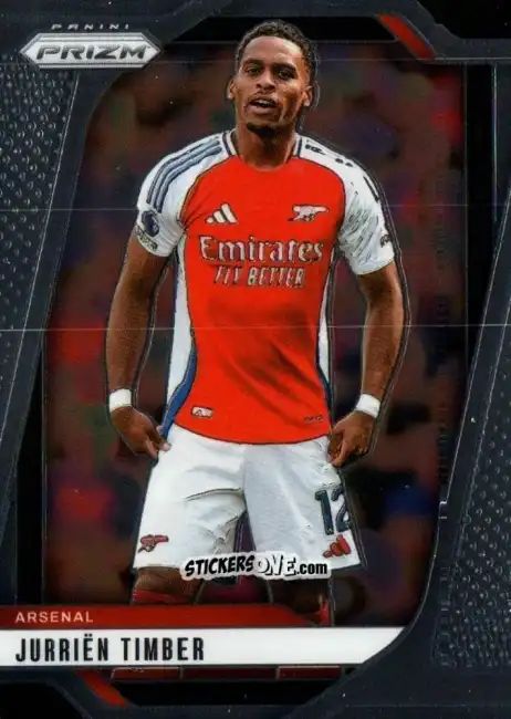Cromo Jurrien Timber - English Premier League 2024-2025. Prizm
 n. 25 - Panini