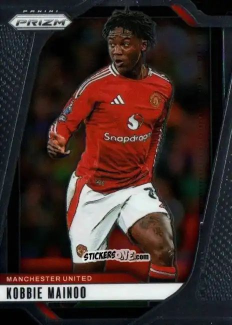 Sticker Kobbie Mainoo - English Premier League 2024-2025. Prizm
 n. 124 - Panini