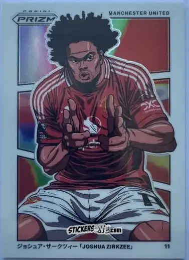 Cromo Joshua Zirkzee - English Premier League 2024-2025. Prizm
 n. M7 - Panini