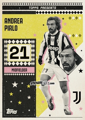 Sticker Andrea Pirlo - Juventus 2024-2025 Team Set
 n. 29 - Topps