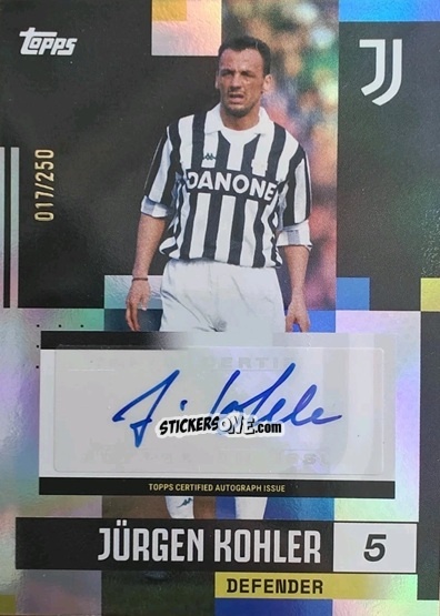 Sticker Jürgen Kohler - Juventus 2024-2025 Team Set
 n. BA-JK - Topps