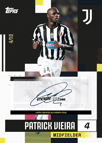 Sticker Patrick Vieira - Juventus 2024-2025 Team Set
 n. BA-PV - Topps
