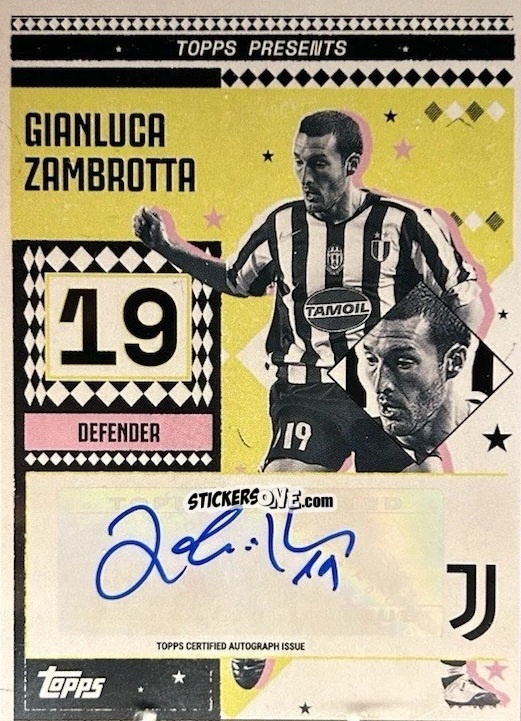 Sticker Gianluca Zambrotta - Juventus 2024-2025 Team Set
 n. VL-GZ - Topps