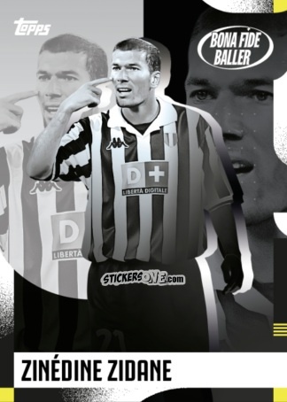 Figurina Zinedine Zidane - Juventus 2024-2025 Team Set
 n. 46 - Topps