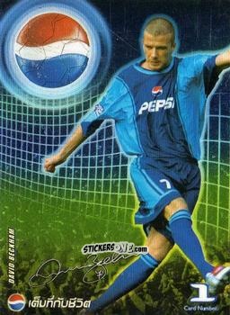 Sticker David Beckham - Pepsi World Football Stars 2002
 n. 1 - PEPSI