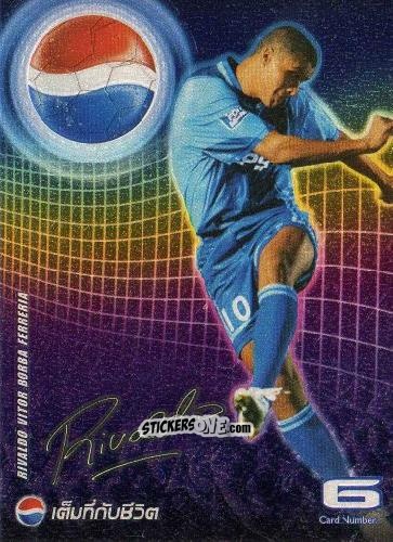 Figurina Rivaldo Vitor Borba Ferreria - Pepsi World Football Stars 2002
 n. 6 - PEPSI