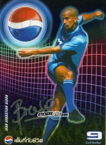 Sticker Juan Sabastian Veron - Pepsi World Football Stars 2002
 n. 9 - PEPSI