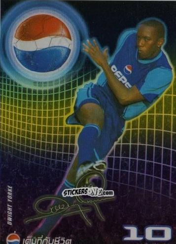 Figurina Dwight Yorke - Pepsi World Football Stars 2002
 n. 10 - PEPSI