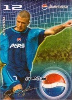 Sticker David Beckham - Pepsi World Football Stars 2002
 n. 12 - PEPSI