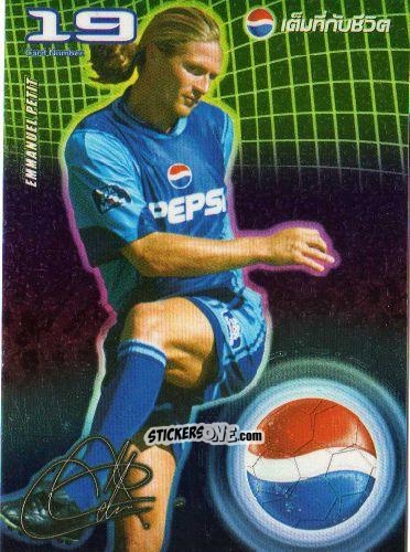 Cromo Emmanuel Petit - Pepsi World Football Stars 2002
 n. 19 - PEPSI