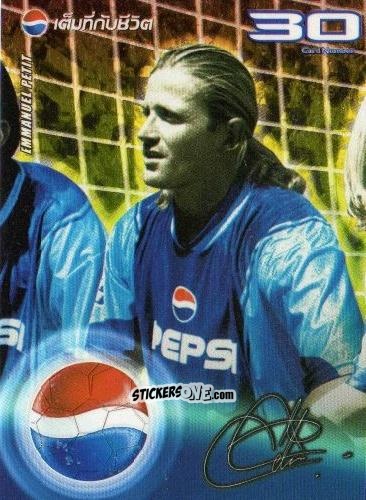 Cromo Emmanuel Petit - Pepsi World Football Stars 2002
 n. 30 - PEPSI