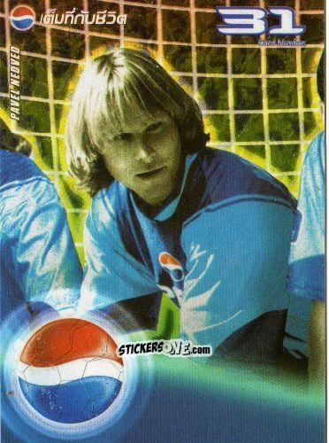 Cromo Paval Nedved - Pepsi World Football Stars 2002
 n. 31 - PEPSI