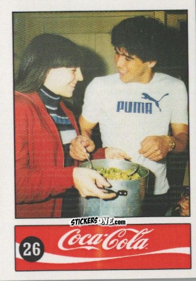 Cromo Diego Armando Maradona - Official Maradona Coca Cola 1984 (Colombia) n. 26 - Coca-Cola