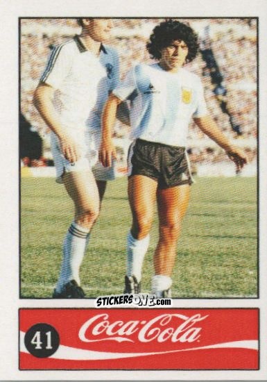 Cromo Diego Armando Maradona - Official Maradona Coca Cola 1984 (Colombia) n. 41 - Coca-Cola