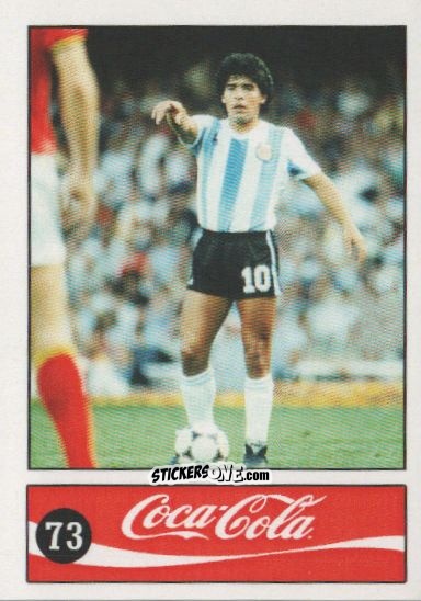 Cromo Diego Armando Maradona - Official Maradona Coca Cola 1984 (Colombia) n. 73 - Coca-Cola