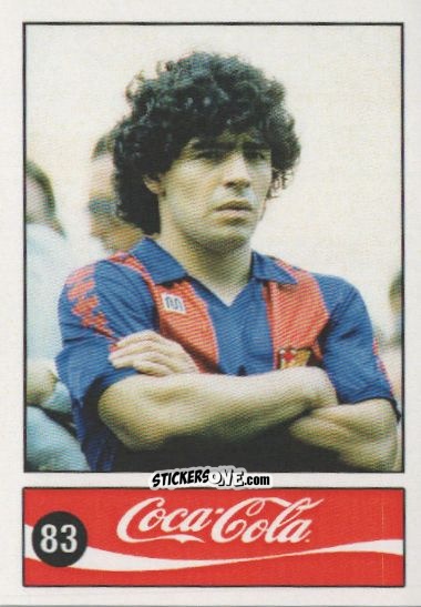Cromo Diego Armando Maradona - Official Maradona Coca Cola 1984 (Colombia) n. 83 - Coca-Cola