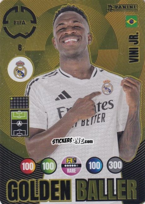 Figurina Vini Jr. - FIFA Club World Cup 2025. Adrenalyn XL n. 8 - Panini