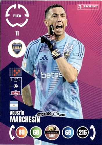 Cromo Agustín Marchesín - FIFA Club World Cup 2025. Adrenalyn XL n. 11 - Panini