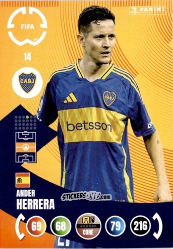 Cromo Ander Herrera - FIFA Club World Cup 2025. Adrenalyn XL n. 14 - Panini
