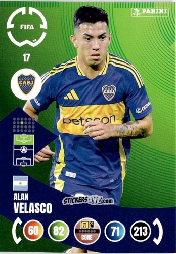 Figurina Alan Velasco - FIFA Club World Cup 2025. Adrenalyn XL n. 17 - Panini