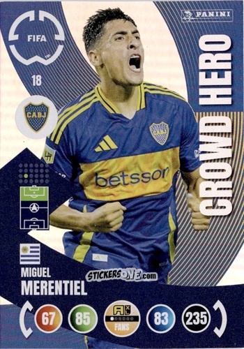 Figurina Miguel Merentiel - FIFA Club World Cup 2025. Adrenalyn XL n. 18 - Panini