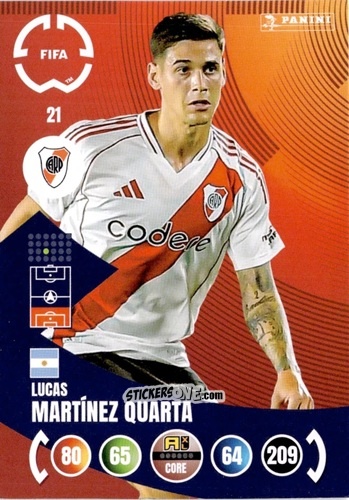 Sticker Lucas Martínez Quarta - FIFA Club World Cup 2025. Adrenalyn XL n. 21 - Panini
