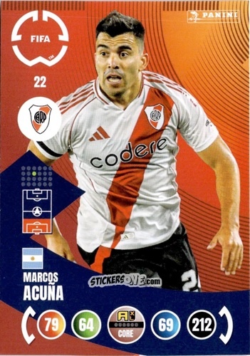 Sticker Marcos Acuña - FIFA Club World Cup 2025. Adrenalyn XL n. 22 - Panini