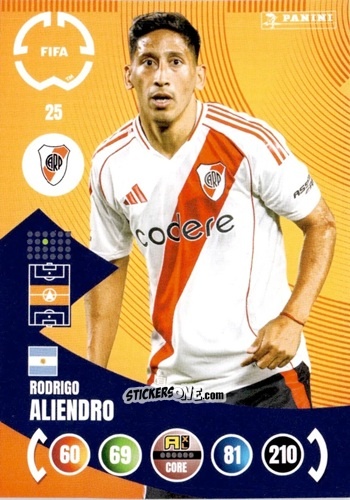 Sticker Rodrigo Aliendro - FIFA Club World Cup 2025. Adrenalyn XL n. 25 - Panini