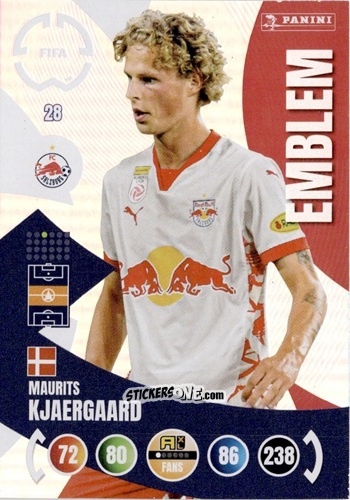 Cromo Maurits Kjaergaard - FIFA Club World Cup 2025. Adrenalyn XL n. 28 - Panini